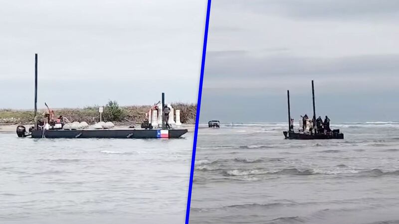 EU pone límites: Colocan boyas transfronterizas en el río Bravo frente a Matamoros