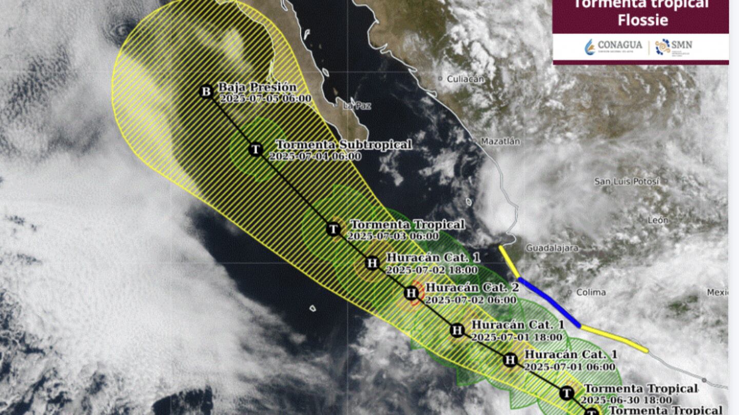 Flossie' será huracán categoría 2: ¿Tocará tierra en México? Esto dice el SMN – El Financiero