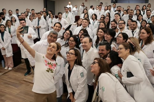 Sheinbaum y Durazo inauguran primer Hospital Universitario del IMSS en Sonora