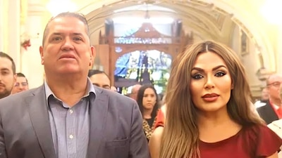 El alcalde de Villa Hidalgo, Jaime Cruz y su esposa, Brenda Montañez, quien fue secuestrada por el CJNG.