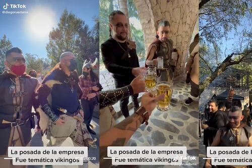 ¡'Skol’! Hacen posada de trabajo ‘vikinga’ y se vuelve viral en TikTok