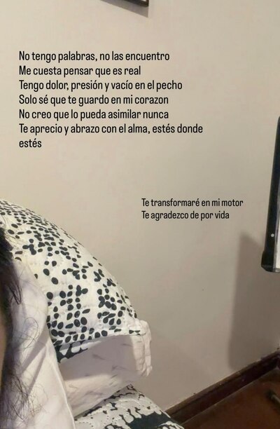 Juli Savioli, exnovia de Gaspi, compartió un mensaje dedicado al influencer argentino. (Foto: Captura)