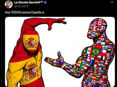 Los memes del show de medio tiempo y del partido de España vs. Argentina. (Foto: Captura)