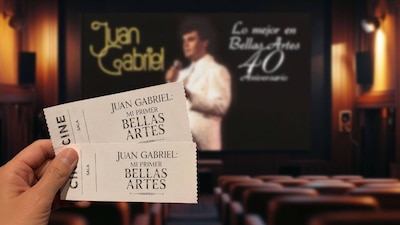 Estos son los detalles de las funciones especiales del concierto de Juan Gabriel en Bellas Artes en cines. (Foto: Shutterstock/amazon/ChatGPT)
