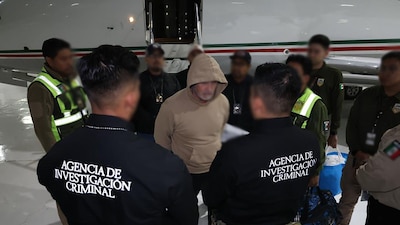 Hernán Bermudez, presunto líder de La Barredora, tiene una orden de aprehensión por desaparición forzada (Foto : CORTESIA SSPC/CUARTOSCURO)