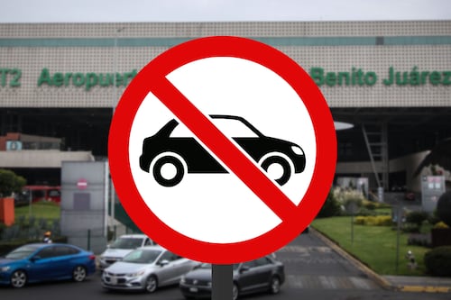 ¿Socavón en el AICM Terminal 2? Por esta razón está cerrado el acceso a la rampa
