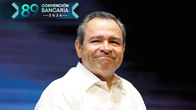 Manuel Romo. Director general de Banamex, durante la Convención Bancaria.