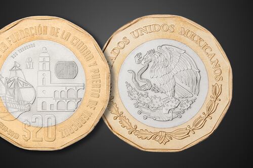 ¿Ya tienes la tuya? Comienza a circular la nueva moneda de 20 pesos que homenajea a Veracruz