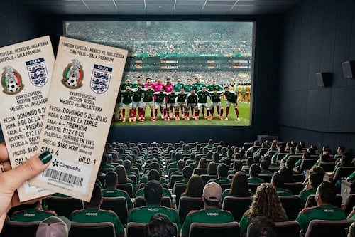 México vs. Inglaterra en cines: Salas, precio de los boletos, horarios y todo lo que debes saber