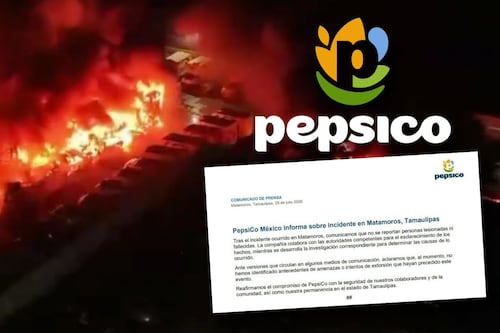 PepsiCo niega extorsión tras incendio de casi 50 camionetas en Matamoros: ‘No identificamos amenazas’