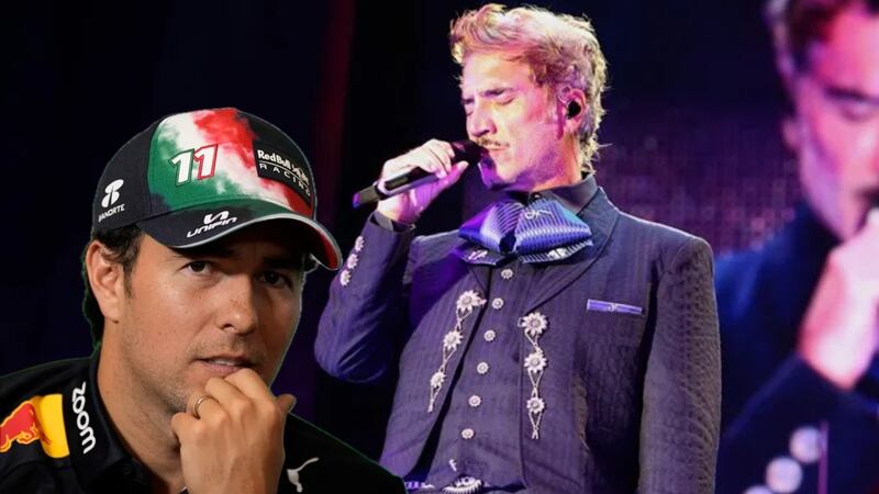 ‘Checo’ Pérez asiste a concierto de Alejandro Fernández: ‘Nada más porque no sabes cantar, si no te subía’
