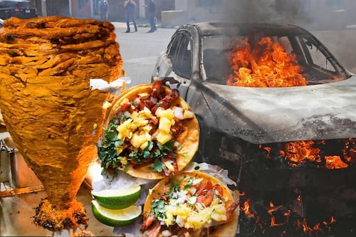 La taquería que se mantuvo abierta durante código rojo en Guadalajara: ‘Cerraremos cuando se termine la gente’