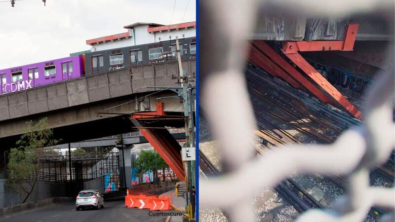 ¿Peligro en Pantitlán? Colocan refuerzos en Línea 9 del Metro de CDMX