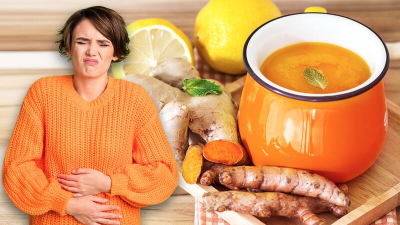 ¿Cuál es el efecto del té de jengibre con cúrcuma en el estómago?