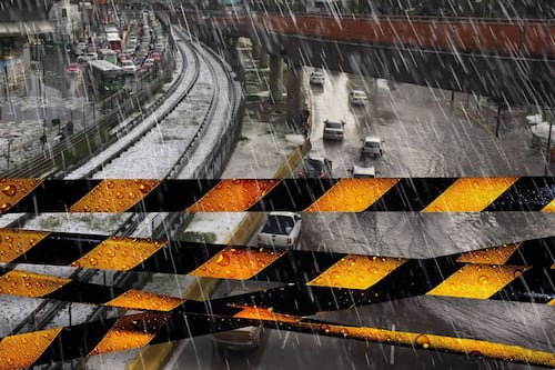 Fuertes lluvias ‘mochan’ servicio de la Línea 5 del Metro CDMX: Cierran estaciones de Misterios a Aragón