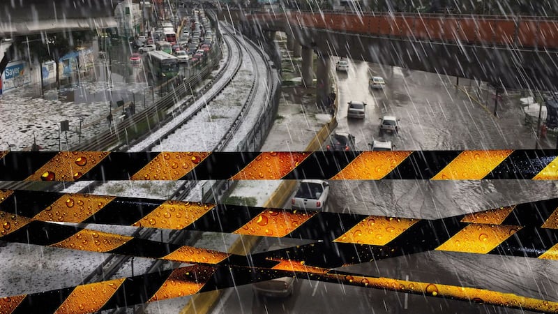 Fuertes lluvias ‘mochan’ servicio de la Línea 5 del Metro CDMX: Cierran estaciones de Misterios a Aragón