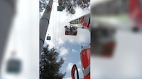 Hombre escala torre de Línea 1 del Cablebús en la GAM; suspenden servicio por rescate