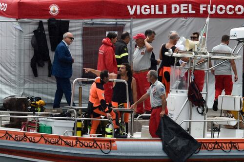 Naufragio en Sicilia, Italia: Recuperan 2 cuerpos dentro del yate de lujo hundido a 50 metros