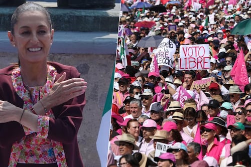 Claudia Sheinbaun critica ‘hipocresía’ de asistentes a la Marcha por la Democracia: Esto dijo