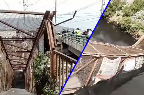 Puente peatonal colapsado entre Neza y Chimalhuacán: ¿A dónde iban las personas lesionadas?