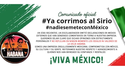 El Bar La Vieja Habana confirmó el despido del trabajador sirio. (Foto: Facebook)