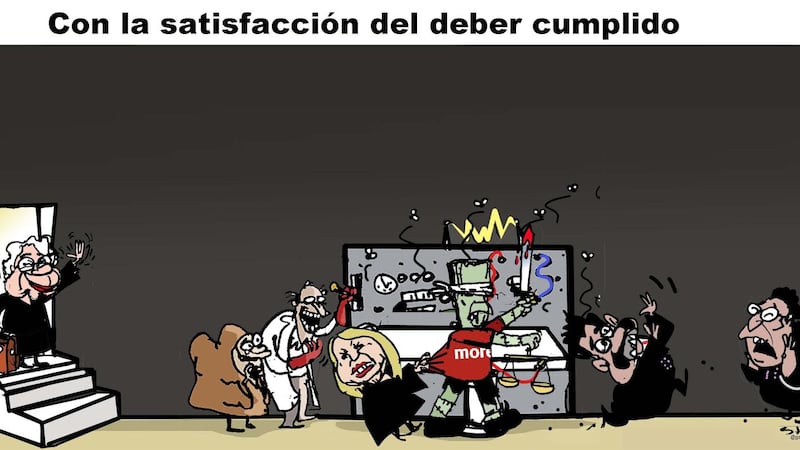 Con la satisfacción del deber cumplido