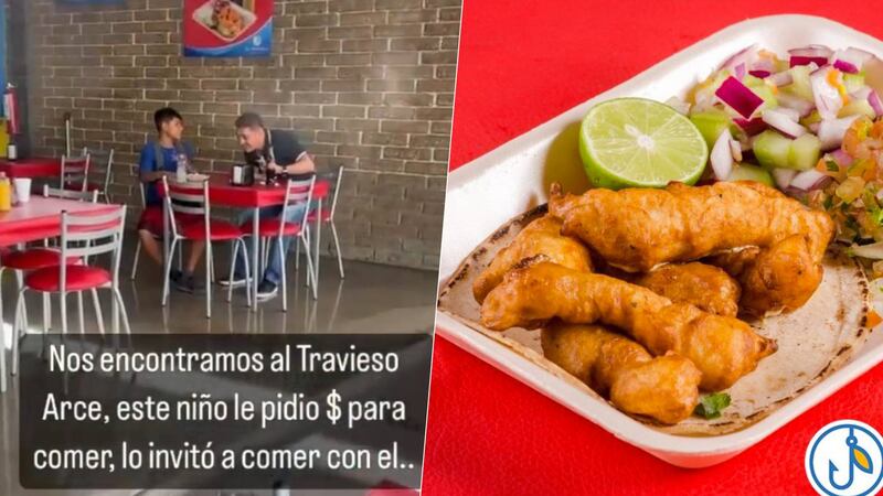 ‘El Travieso’ Arce invita tacos a un niño en Hermosillo: Esta es la taquería que visitó