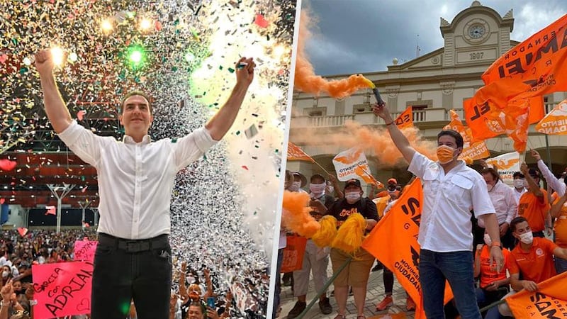 Adrián de la Garza y Samuel García se autoproclaman ganadores en NL