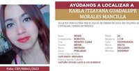 Localizan con vida a Karla Itzayana en Pachuca, Hidalgo; había desaparecido en Coyoacán
