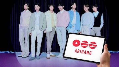 El primer concierto de BTS es un especial que se puede ver en vivo desde México. (Foto: EFE/ChatGPT)