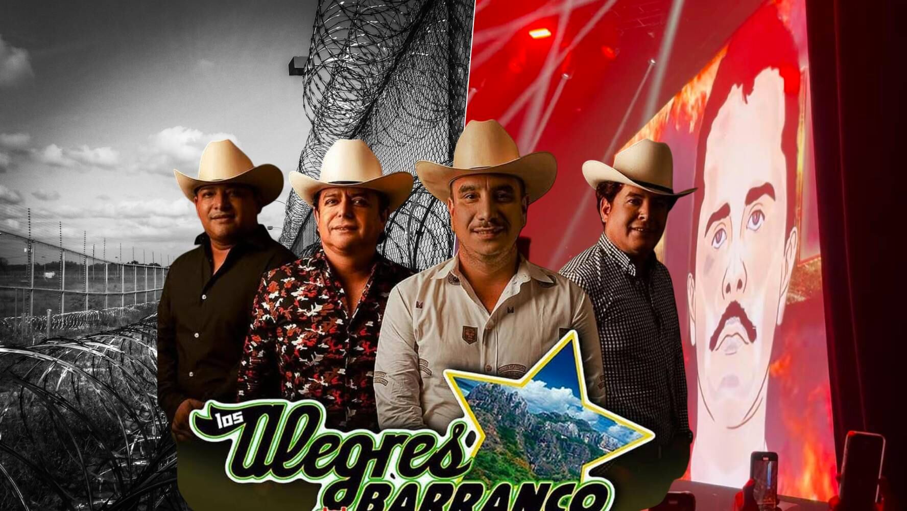 Los Alegres del Barranco son investigados por mostrar imágenes del 'Mencho' en un concierto. (Foto: Especial El Financiero)