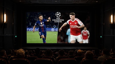 La final de la Champions 2026 entre PSG vs. Arsenal tieene funciones en cines. (Foto: EFE/ChatGPT)