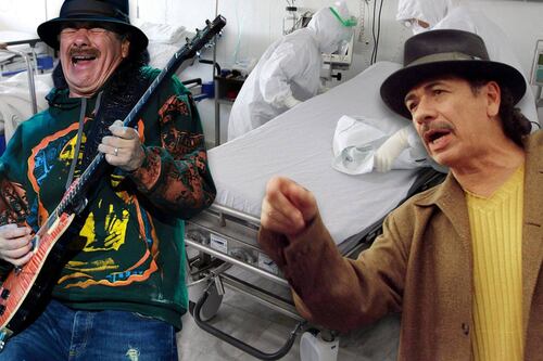 Hospitalizan a Carlos Santana de emergencia: Lo trasladan en ambulancia previo a un show