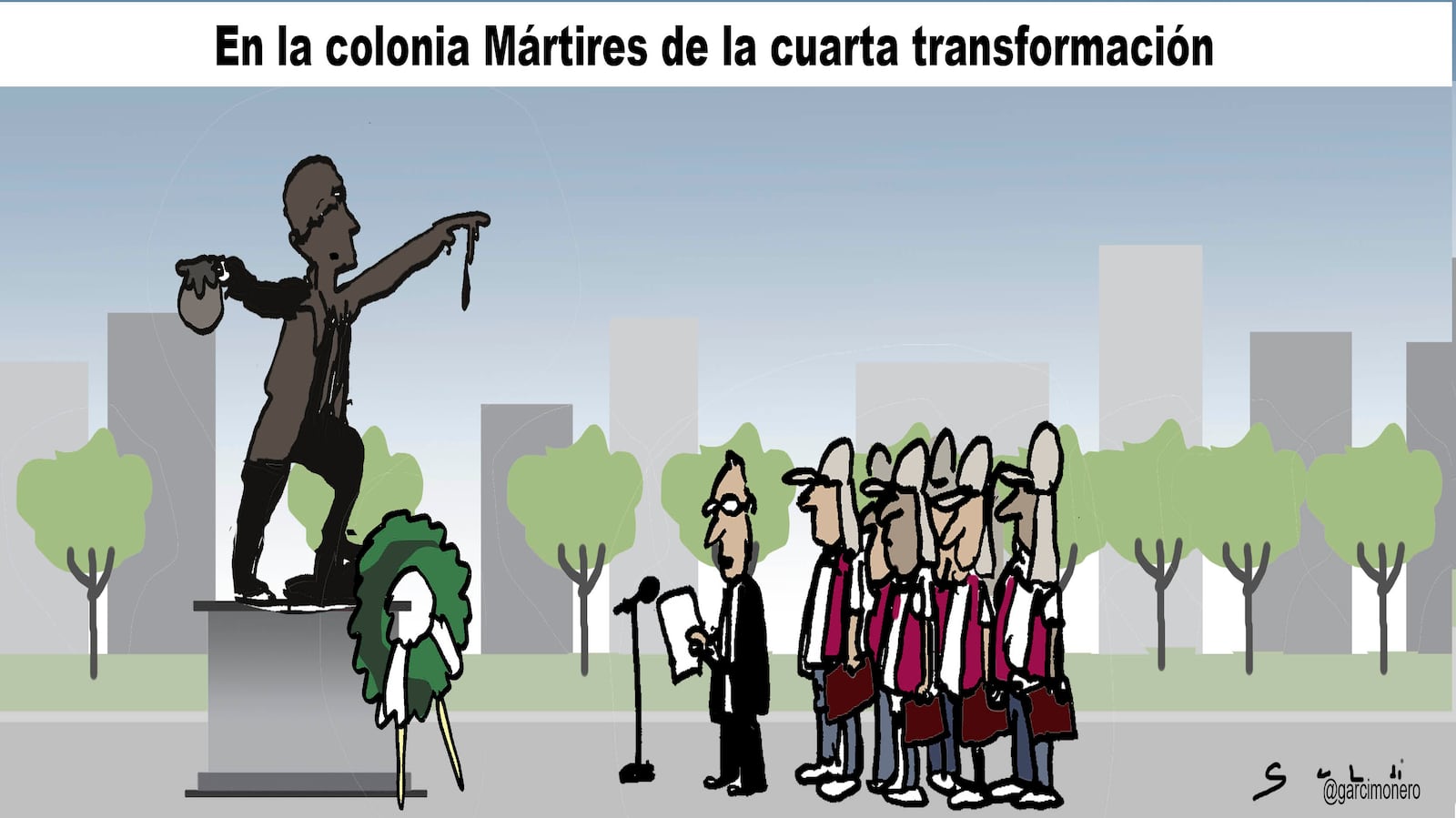 En la colonia Mártires de la Cuarta Transformación - Garcí