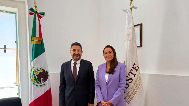 Tere Jiménez y Martí Batres suman esfuerzos para fortalecer la atención del ISSSTE en Aguascalientes