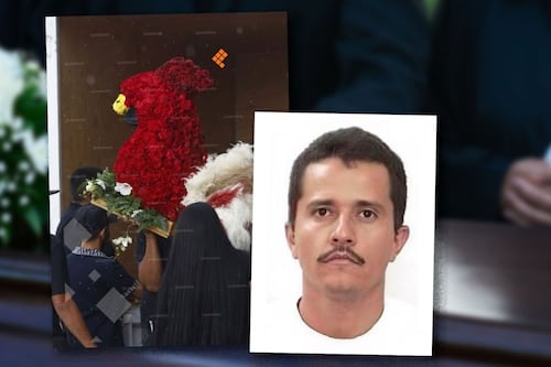 Funeral del ‘Mencho’: ¿Por qué le llevaron una corona de flores con forma de gallo?