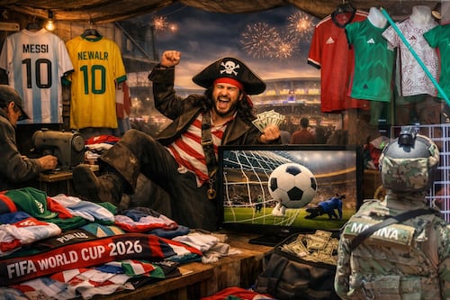 Piratería ‘anota gol’ de hasta 30 por ciento a ventas de marcas mundialistas