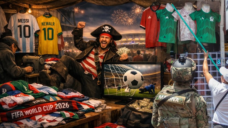 Piratería ‘anota gol’ de hasta 30 por ciento a ventas de marcas mundialistas