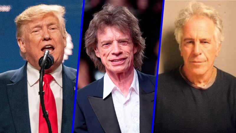 Trump, Mick Jagger y otras celebridades están en la lista de contactos de Epstein, según Congreso de EU