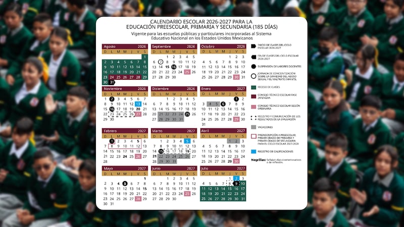 SEP publica calendario OFICIAL 2026-2027: ¿Cuándo inicia el próximo ciclo escolar?