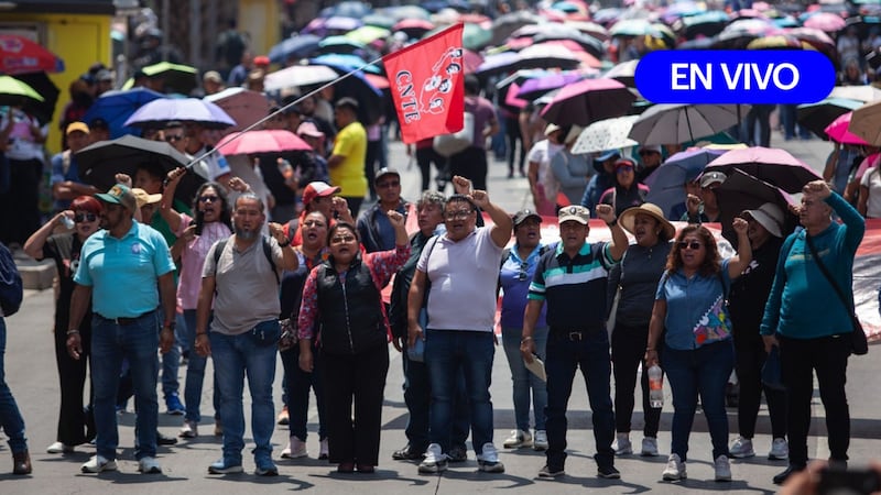 Marcha de la CNTE en CDMX HOY EN VIVO