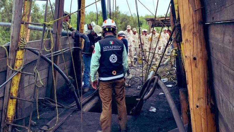 Colapso de mina en Coahuila: Nivel de agua sube y complica el rescate de mineros atrapados