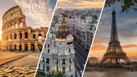 El euro cae ante el dólar: ¿Cuánto cuesta volar a tres destinos ‘clásicos’ de Europa?