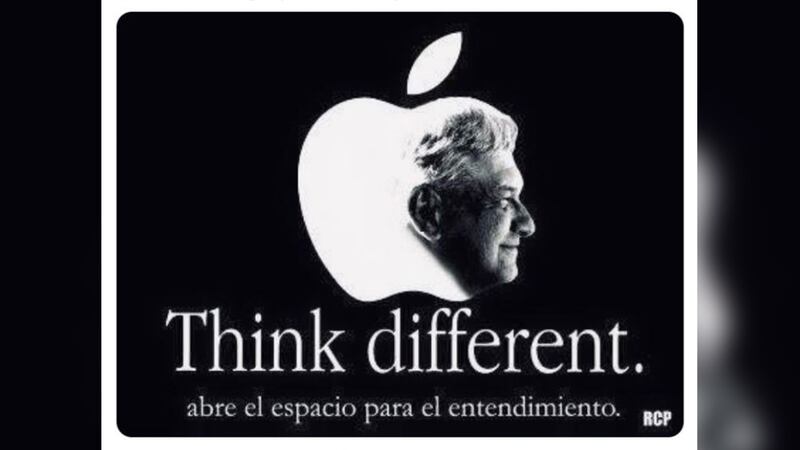 Morena ‘piratea’ logo de Apple para promover a AMLO y a la 4T