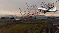 VIDEO: Avión Boeing 787 Dreamliner de Aeroméxico aborta aterrizaje en el AICM durante el sismo