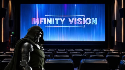 'Avengers: Doosmday' se estrena en diferentes formatos, incluido el Infinity Vision. (Foto: Shutterstock/ChatGPT/Infinityvision)