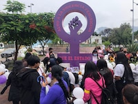 Marchan mujeres y familiares de Soledad Maldonado para exigir justicia por su feminicidio