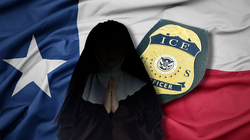 No tienen ma...nera de justificarlo: ICE detiene a monja en Texas; fue liberada