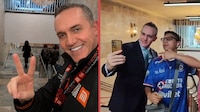 ¿La hizo con IA? Adrián Rubalcava desata polémica por foto en candelabros del Metro Hidalgo