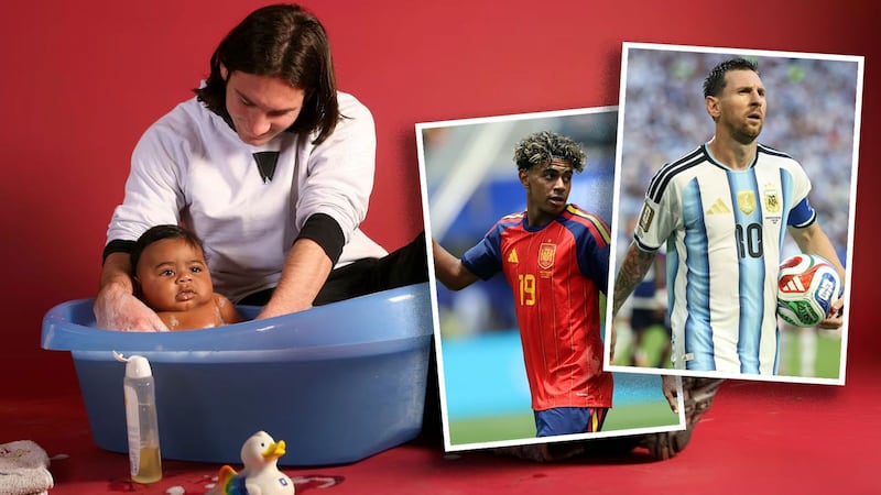 ¿La foto que predijo la final del Mundial? Cuando Messi bañó a Yamal de bebé
